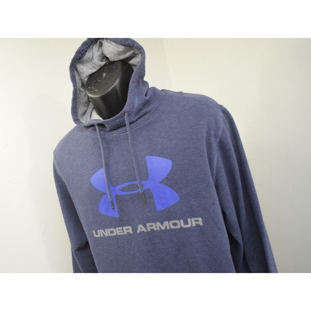 Under Armour Hoodie Coldgear Loose Blue Long Sleeve Pullover Mens Size Large
